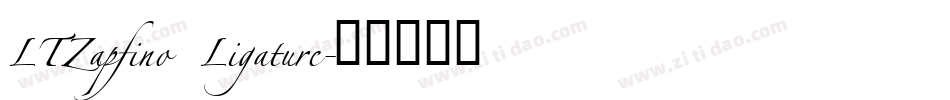 LTZapfino Ligature字体转换